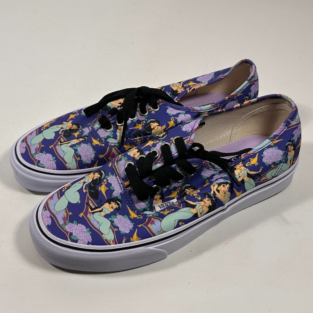 Vans Disney Aladdin Jasmin Print Sneakers Women Size 8.5 / New - Picture 3 of 9